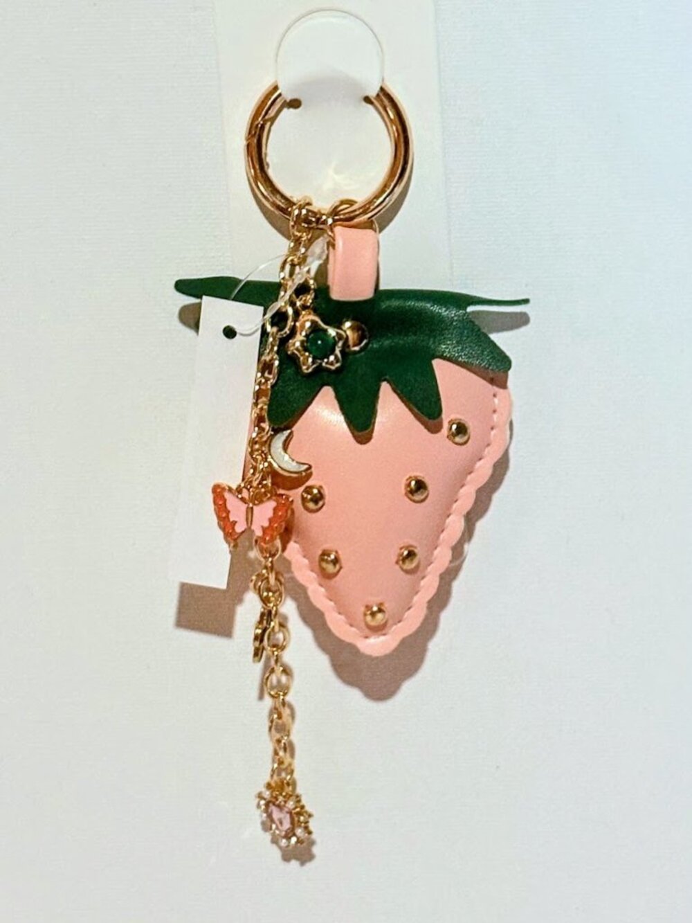 Strawberry Motel Key/ Bag Charm - nwot